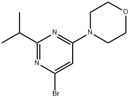 4-Bromo-2-(iso-propyl)-6-morpholinopyrimidine Struktur