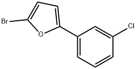 2-Bromo-5-(3-chlorophenyl)furan Struktur