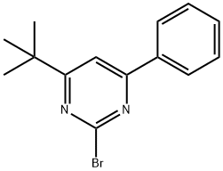 2-bromo-4-phenyl-6-(tert-butyl)pyrimidine Struktur