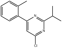 4-chloro-2-(iso-propyl)-6-(2-tolyl)pyrimidine Struktur