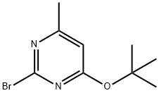 2-Bromo-4-(tert-butoxy)-6-methylpyrimidine Struktur