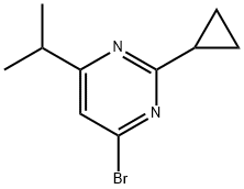 4-bromo-2-cyclopropyl-6-(iso-propyl)pyrimidine Struktur