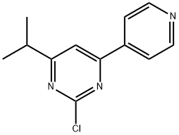 2-Chloro-4-(pyridin-4-yl)-6-(iso-propyl)pyrimidine Struktur