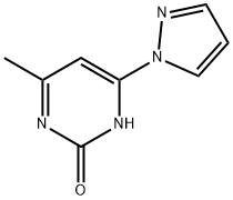 2-Hydroxy-4-(1H-pyrazol-1-yl)-6-methylpyrimidine Struktur