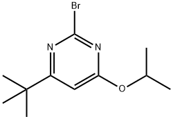 2-Bromo-4-(iso-propoxy)-6-(tert-butyl)pyrimidine Struktur