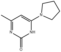 2-Hydroxy-4-(pyrrolidin-1-yl)-6-methylpyrimidine Struktur