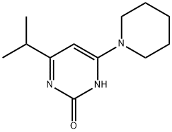 2-Hydroxy-4-(piperidin-1-yl)-6-(iso-propyl)pyrimidine Struktur