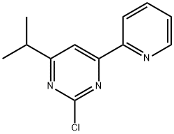 2-Chloro-4-(pyridin-2-yl)-6-(iso-propyl)pyrimidine Struktur