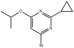 4-Bromo-2-cyclopropyl-6-(iso-propoxy)pyrimidine Struktur