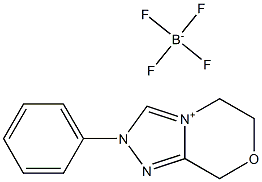 5,6-Dihydro-2-phenyl-8H-1,2,4-triazolo[3,4-c][1,4]oxazinium tetrafluoroborate, 95% Struktur