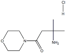 3-amino-3-methyl-1-morpholinobutan-1-one hydrochloride Structure