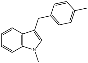 1-methyl-3-(4-methylbenzyl)-1H-indole Struktur