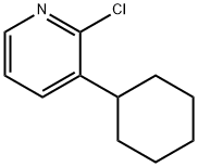 2-Chloro-3-(cyclohexyl)pyridine Struktur