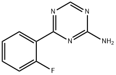 4-(2-Fluorophenyl)-1,3,5-triazin-2-amine Struktur