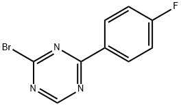 2-Bromo-4-(4-fluorophenyl)-1,3,5-triazine Struktur