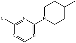 2-Chloro-4-(4-methylpiperidin-1-yl)-1,3,5-triazine Struktur