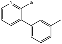 2-Bromo-3-(3-tolyl)pyridine Struktur