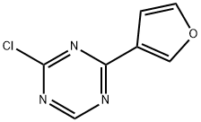 2-Chloro-4-(3-furyl)-1,3,5-triazine Struktur