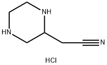 2-(piperazin-2-yl)acetonitrile dihydrochloride Struktur