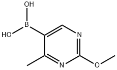 (2-methoxy-4-methylpyrimidin-5-yl)boronic acid Struktur