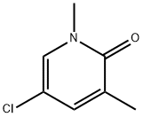 2(1H)-Pyridinone, 5-chloro-1,3-dimethyl- Struktur