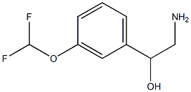 2-amino-1-[3-(difluoromethoxy)phenyl]ethan-1-ol Struktur