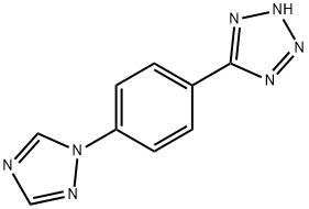 2H-Tetrazole, 5-[4-(1H-1,2,4-triazol-1-yl)phenyl]- Struktur