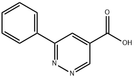 6-phenylpyridazine-4-carboxylic acid Struktur