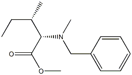 (2S,3S)-Methyl 2-(benzyl(Methyl)aMino)-3-Methylpentanoate Struktur