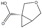 (1S)-3-oxabicyclo[3.1.0]hexane-1-carboxylic acid Struktur