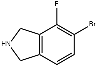 1H-Isoindole, 5-bromo-4-fluoro-2,3-dihydro- Struktur