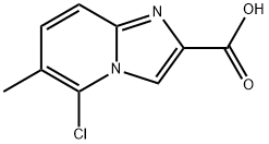 5-chloro-6-methylimidazo[1,2-a]pyridine-2-carboxylic acid Struktur