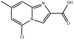 5-chloro-7-methylimidazo[1,2-a]pyridine-2-carboxylic acid Struktur