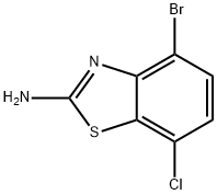 4-bromo-7-chloro-1,3-benzothiazol-2-amine Struktur