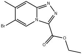 ethyl 6-bromo-7-methyl-[1,2,4]triazolo[4,3-a]pyridine-3-carboxylate Struktur