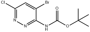 3-(Boc-amino)-4-bromo-6-chloropyridazine Struktur