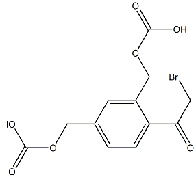 4-(bromoacetyl)-1,3-phenylene dimethyl biscarbonate