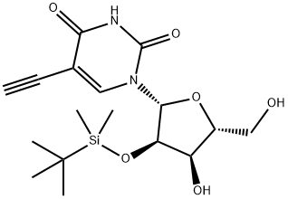 2'-O-tert-butyldimethylsilyl-5-ethinyl uridine Struktur