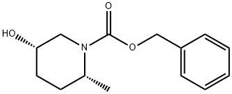 (2R,5S)-Benzyl 5-hydroxy-2-methylpiperidine-1-carboxylate Struktur