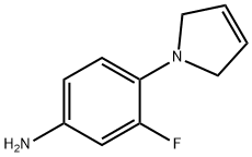 4-(2,5-Dihydro-1H-pyrrol-1-yl)-3-fluoroaniline Struktur