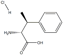 (2R,3S)-2-Amino-3-phenyl-butyric acid hydrochloride Struktur