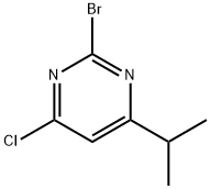 2-Bromo-4-chloro-6-(iso-propyl)pyrimidine Struktur