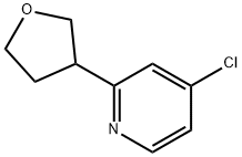 4-Chloro-2-(tetrahydrofuran-3-yl)pyridine Struktur