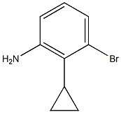 2-(Cyclopropyl)-3-(amino)bromobenzene Struktur