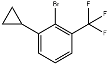 6-(cyclopropyl)-2-(tryfluoromethyl)bromobenzene Struktur