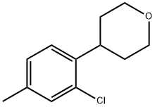 5-Methyl-2-(4-tetrahydropyranyl)chlorobenzene Struktur