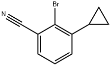 6-(cyclopropyl)-2-(cyano)bromobenzene Struktur