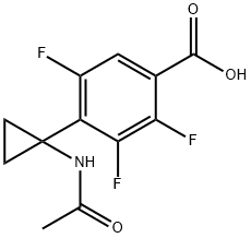 Benzoic acid, 4-[1-(acetylaMino)cyclopropyl]-2,3,5-trifluoro- Struktur