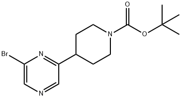 2-Bromo-6-(N-Boc-piperidin-4-yl)pyrazine Struktur