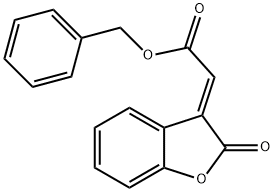 BENZYL (E)-2-(2-OXOBENZOFURAN-3(2H)-YLIDENE)ACETATE Struktur